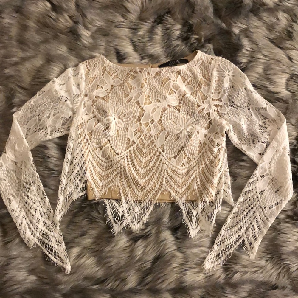 Guess Lace Cropped Top